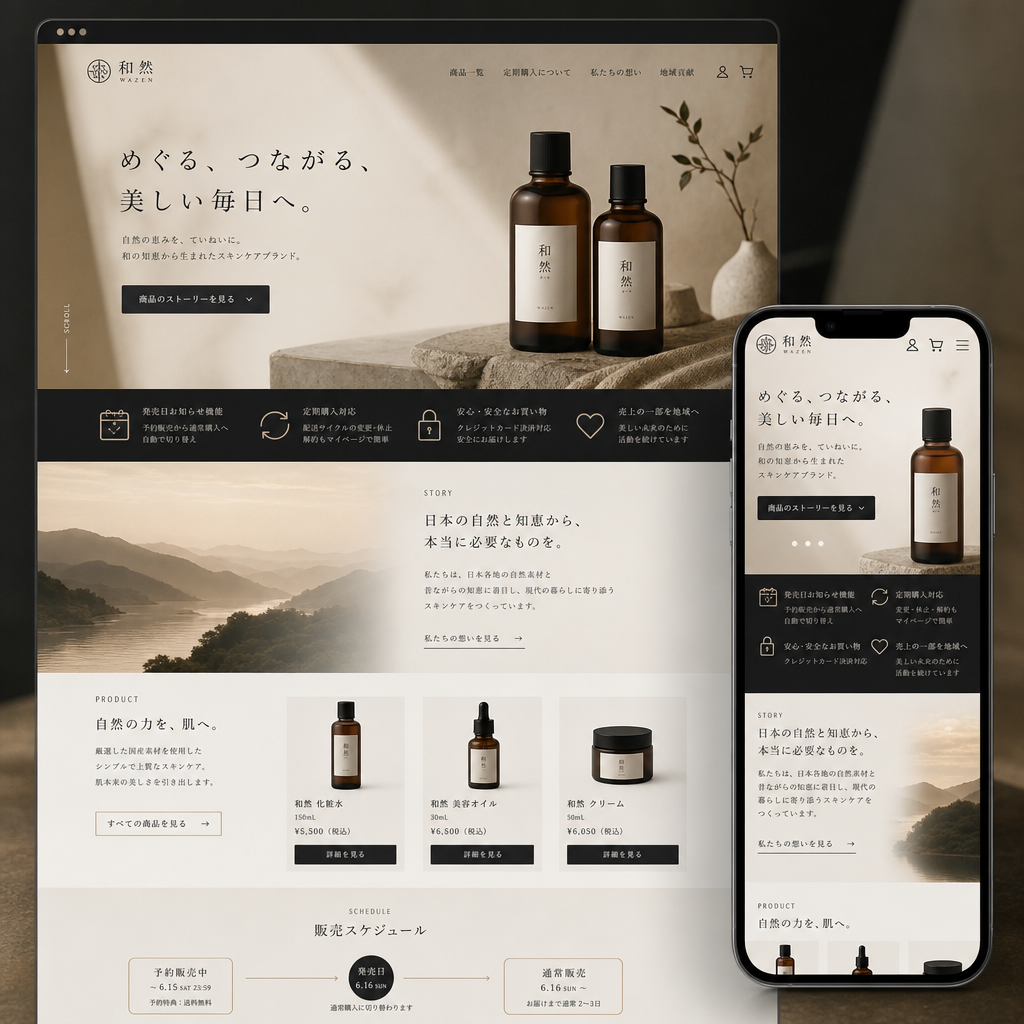 小売・EC・ECサイトの制作例