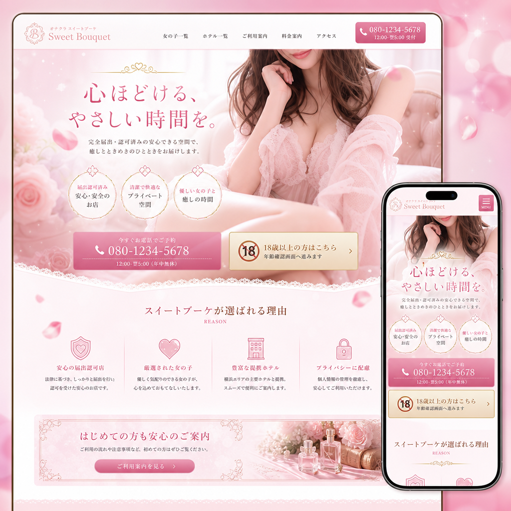 エンタメ・イベント・店舗サイトの制作例