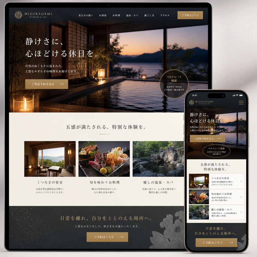 コーポレートサイトの制作例