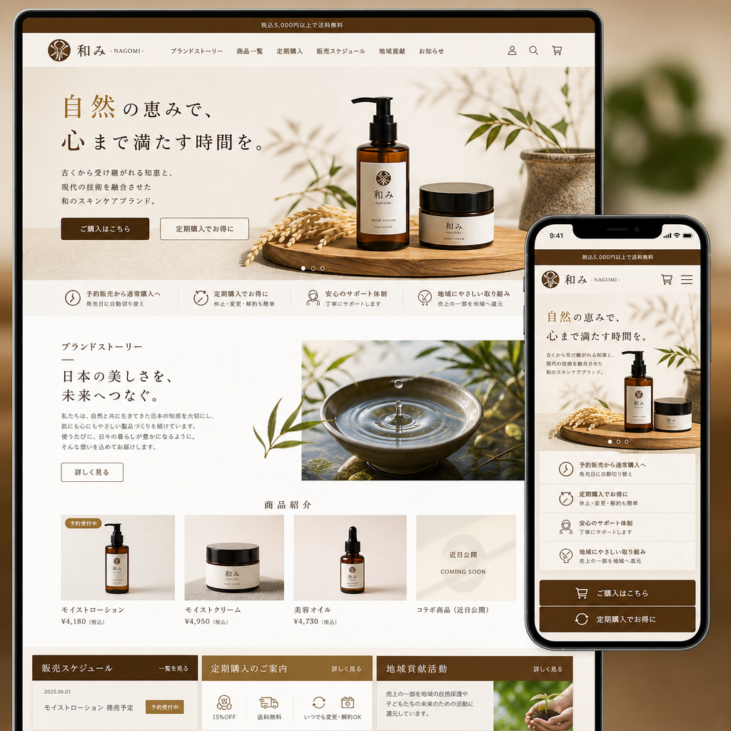 小売・EC・ECサイトの制作例