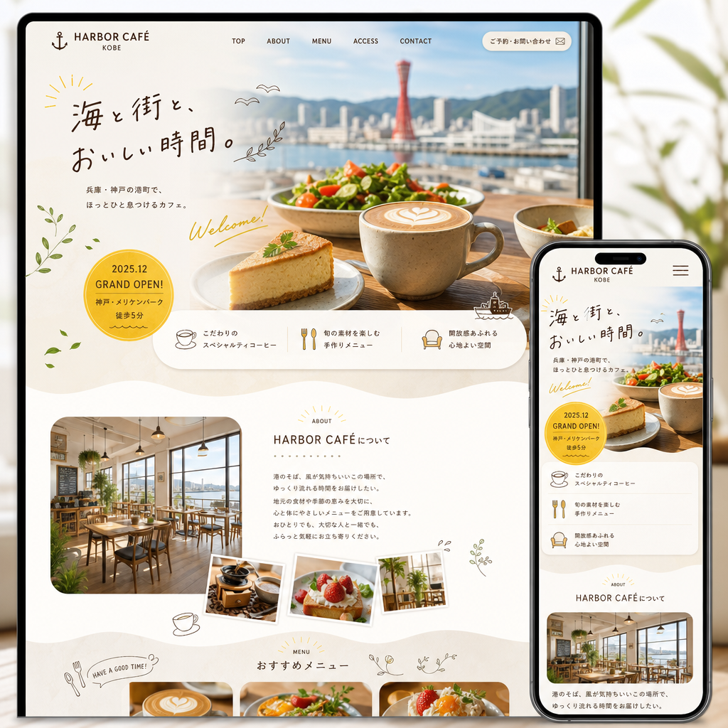 飲食・店舗サイトの制作例