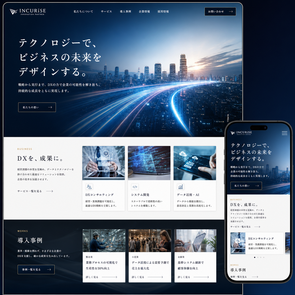 IT・Webサービス・コーポレートサイトの制作例