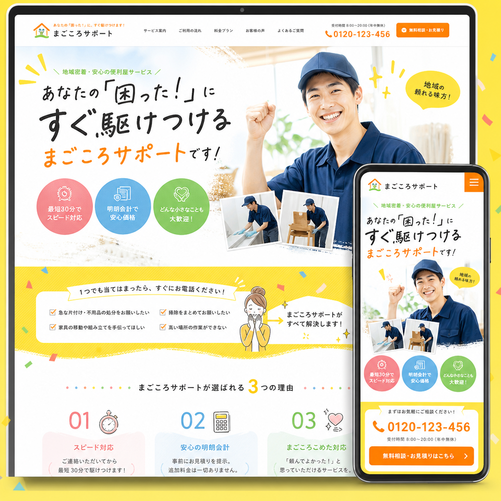 コーポレートサイトの制作例