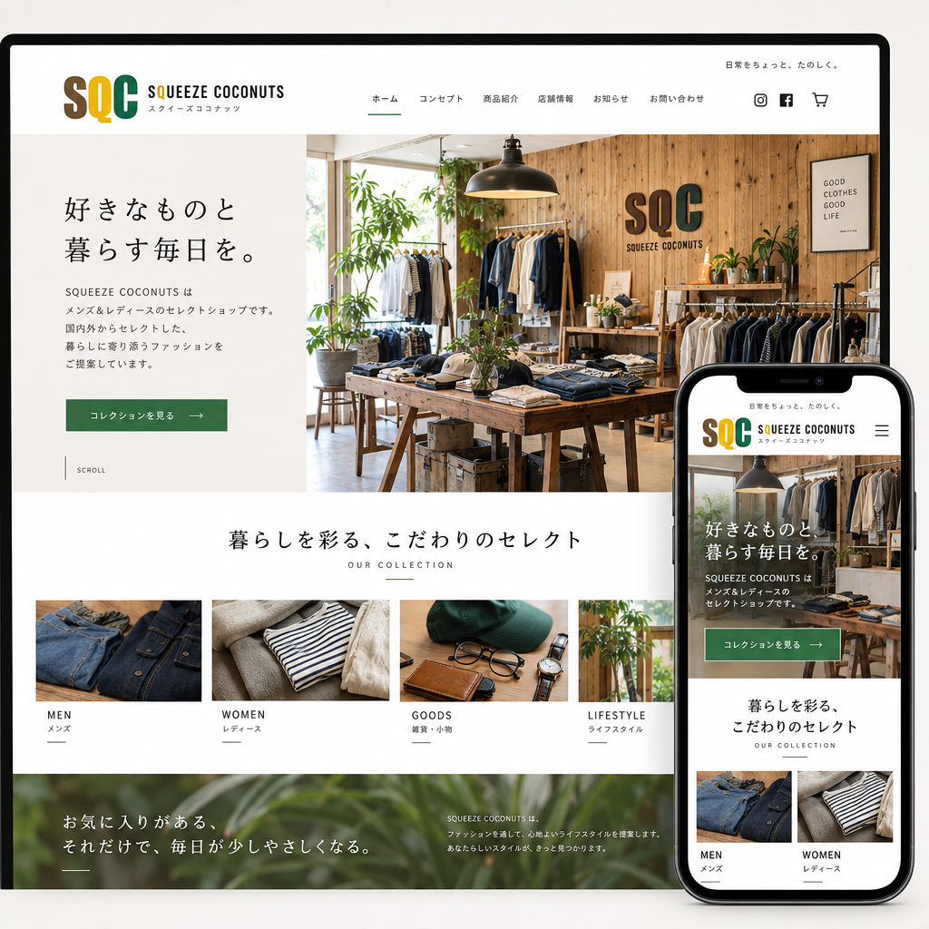 コーポレートサイト・問い合わせフォームの制作例
