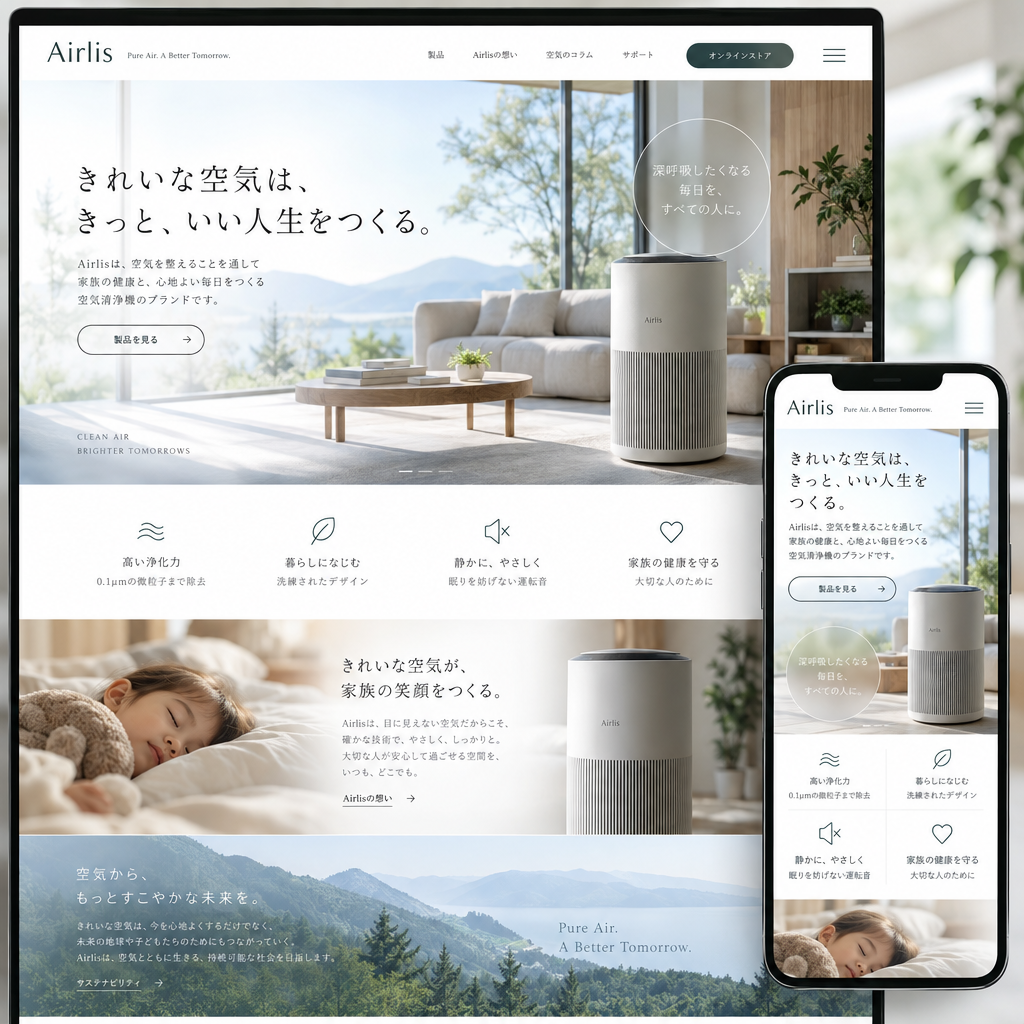 製造・メーカー・コーポレートサイトの制作例