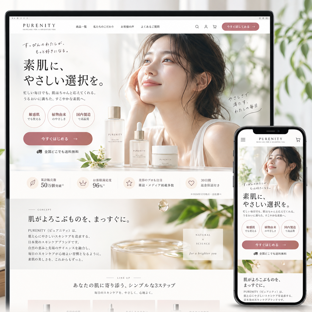 小売・EC・LPの制作例