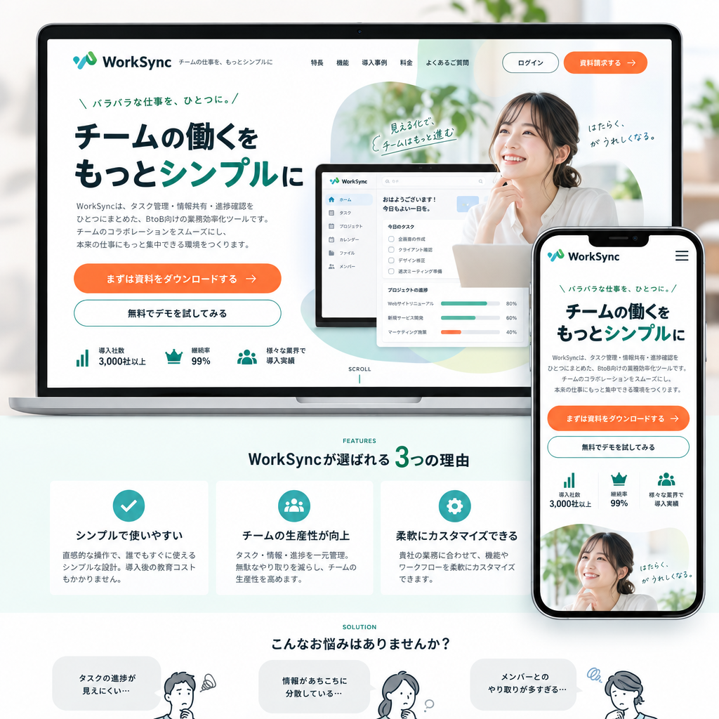 IT・Webサービス・LPの制作例