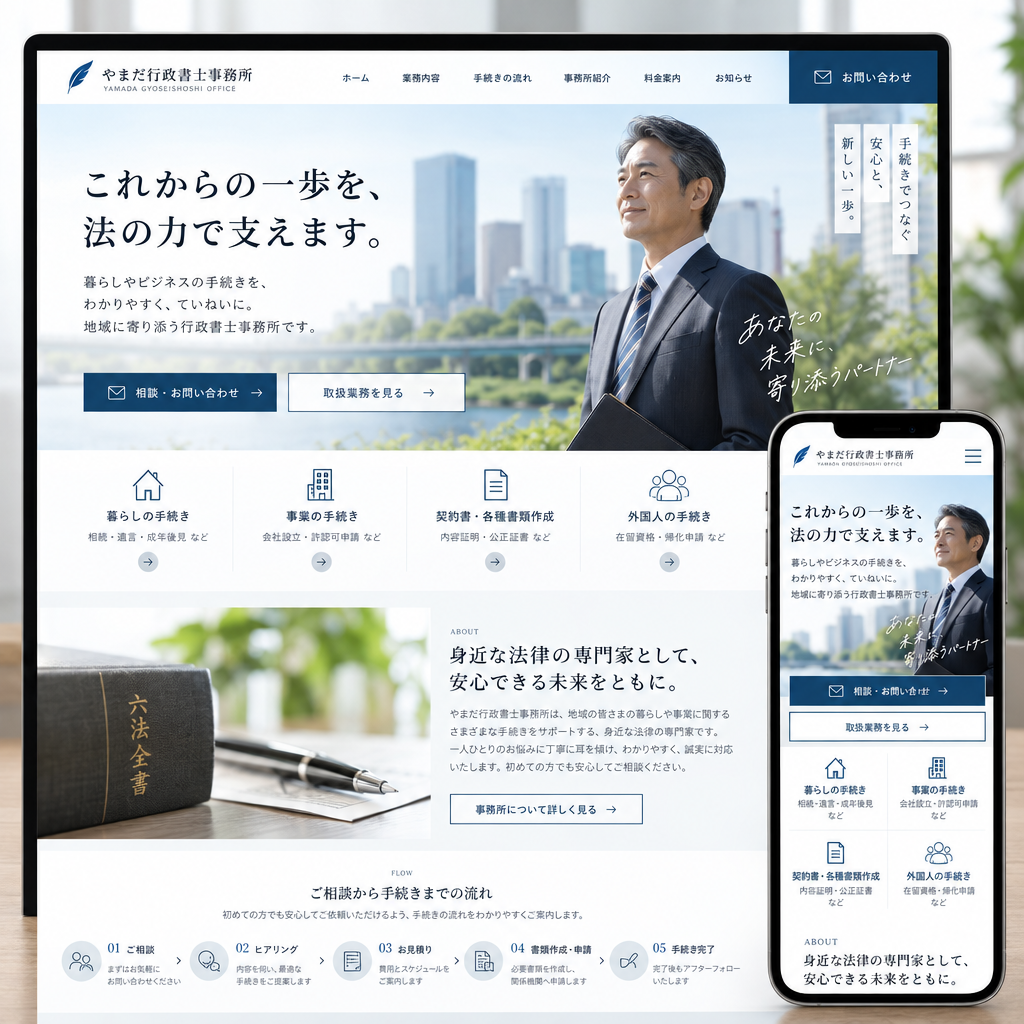 士業・コンサル・コーポレートサイトの制作例