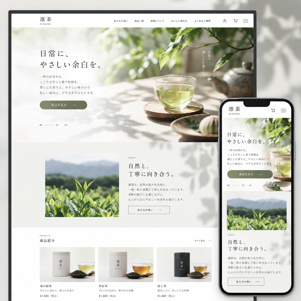 コーポレートサイトの制作例