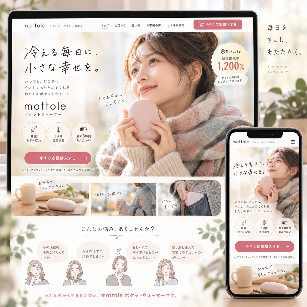 小売・EC・LPの制作例