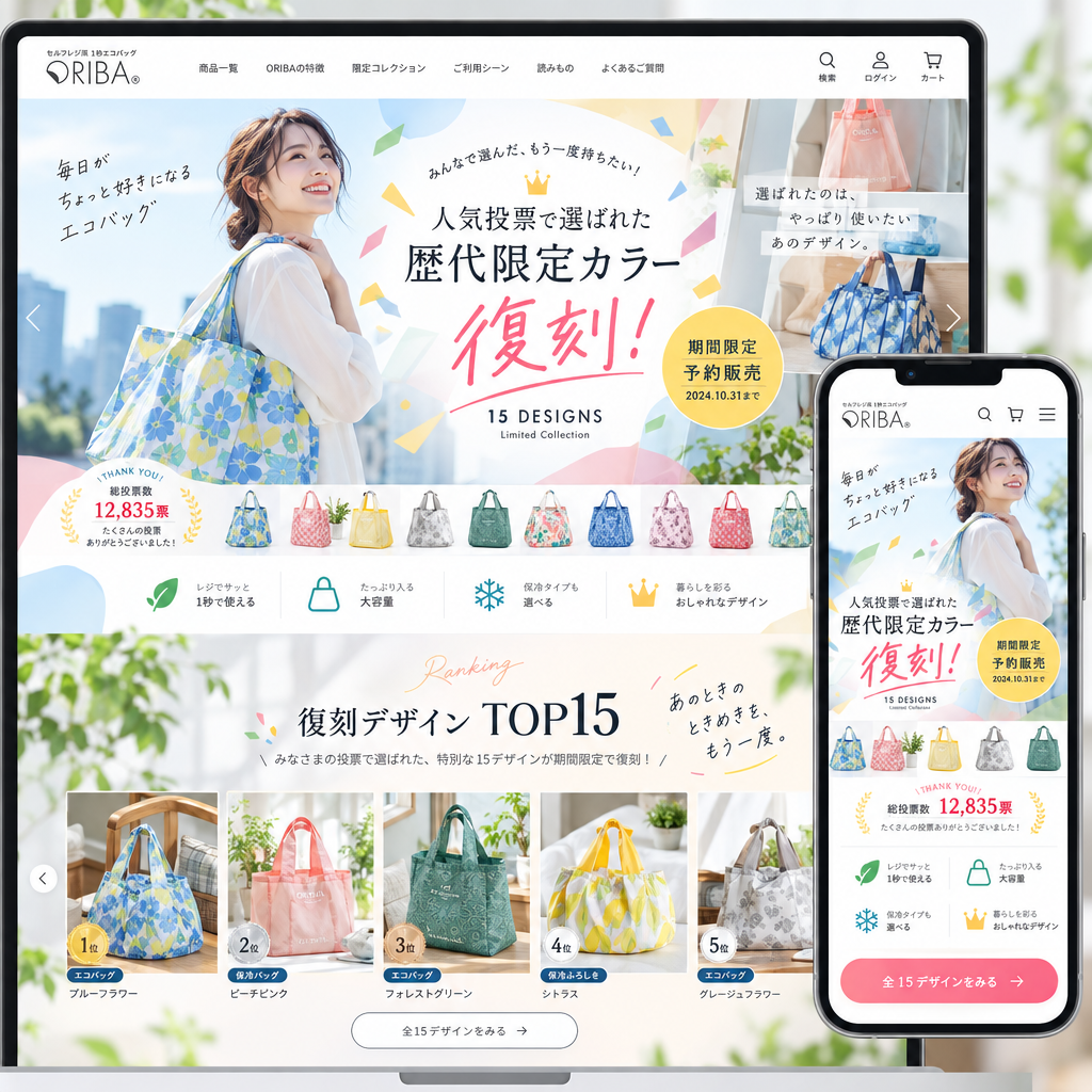小売・EC・LPの制作例