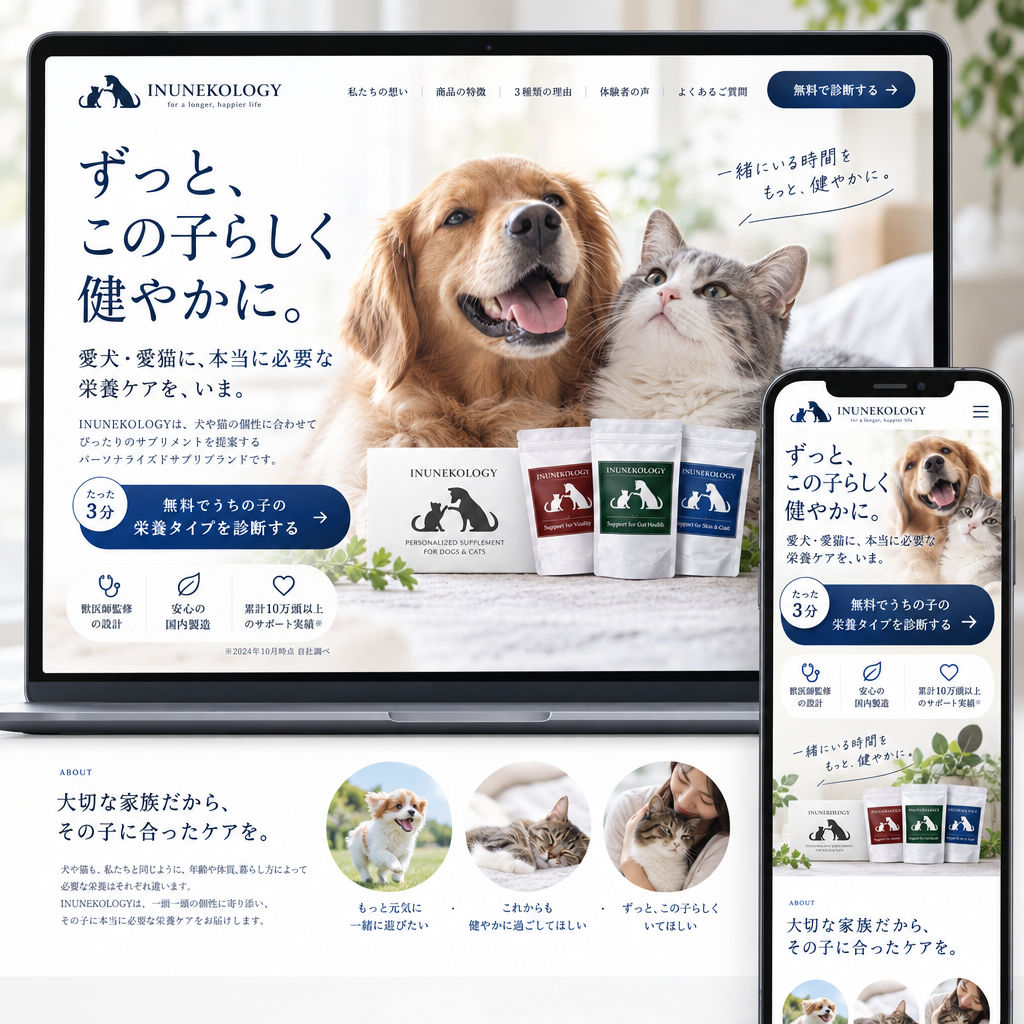 ペット・食品・農業の制作例