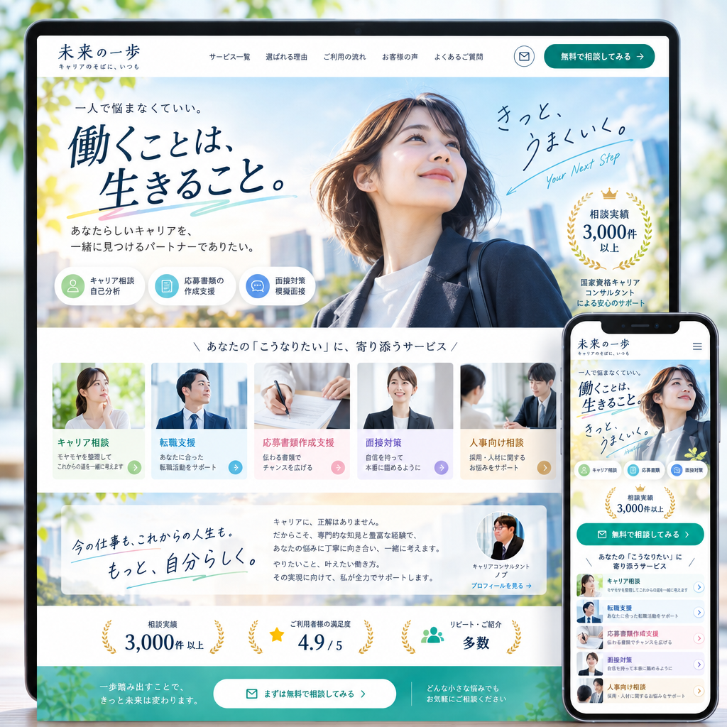 人材・求人・サービスサイトの制作例