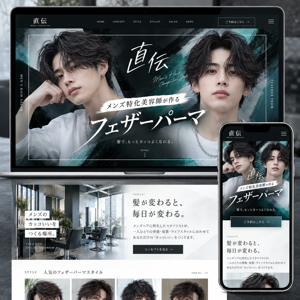 美容・サロン・店舗サイトの制作例