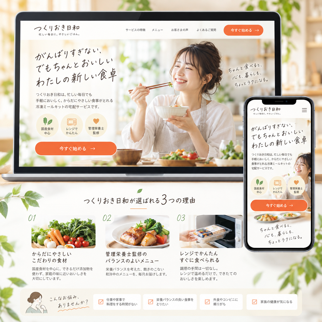 LP・問い合わせフォームの制作例