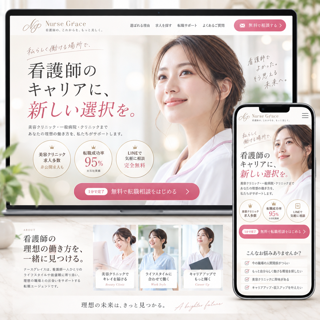 人材・求人・LPの制作例