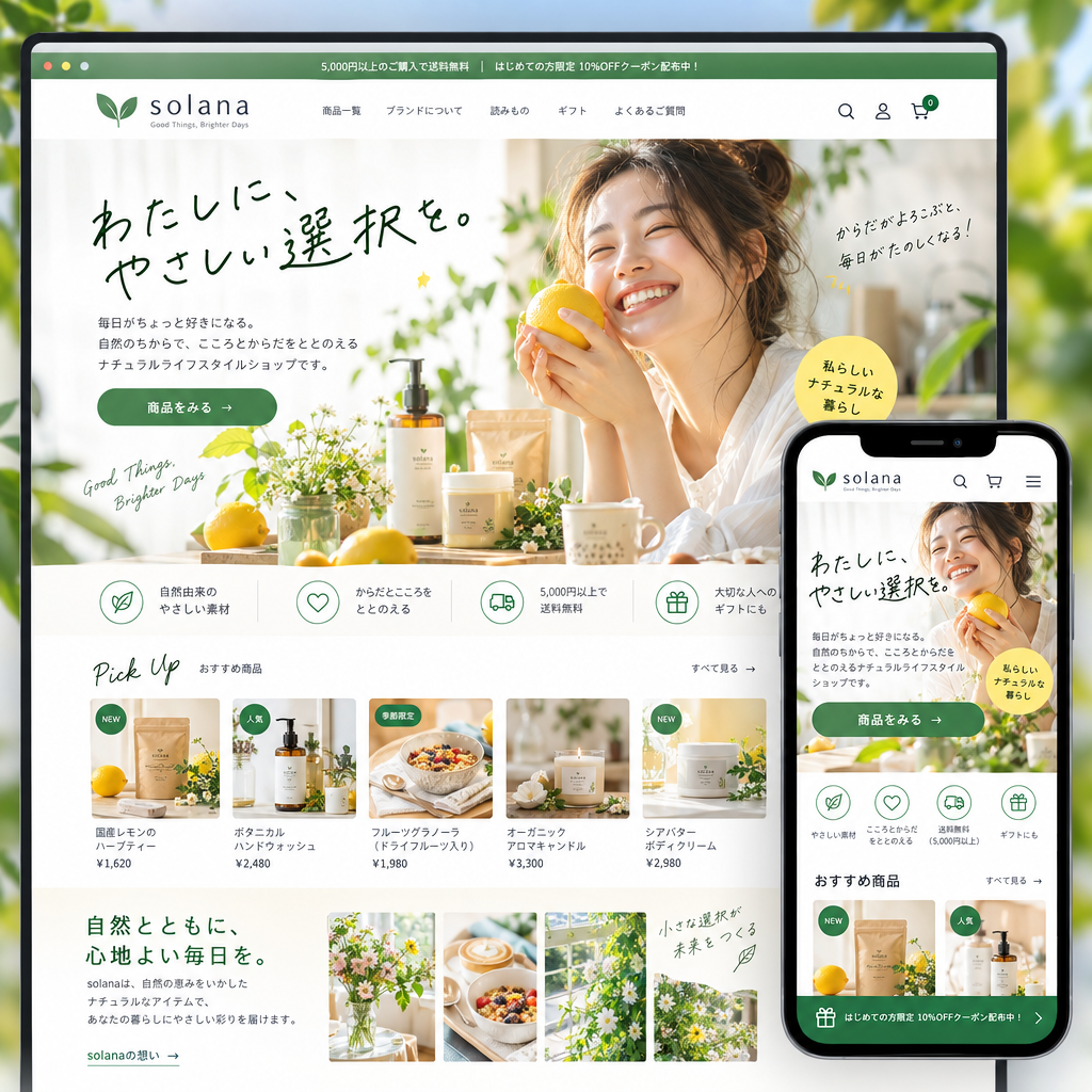 小売・EC・ECサイトの制作例