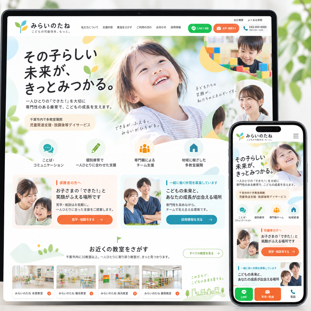 介護・福祉・保育・子育ての制作例
