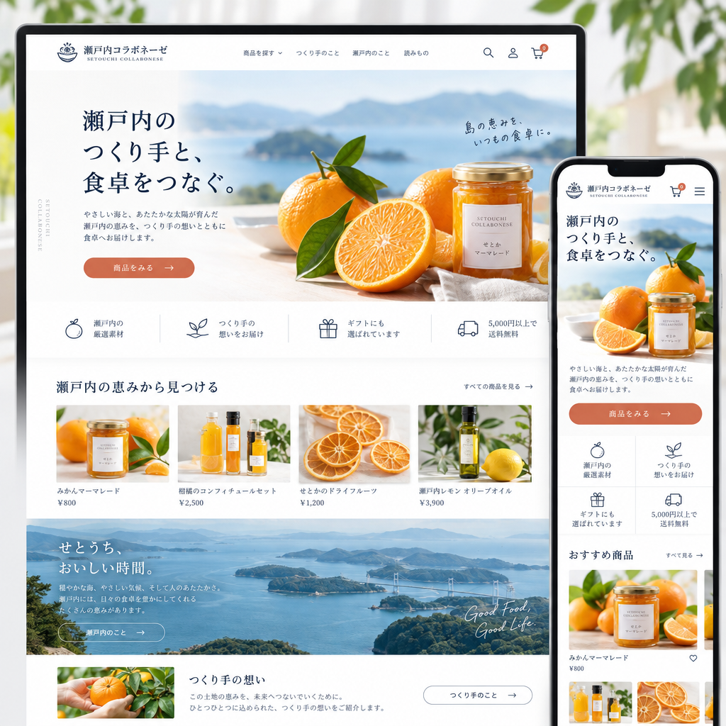 食品・農業・小売・ECの制作例