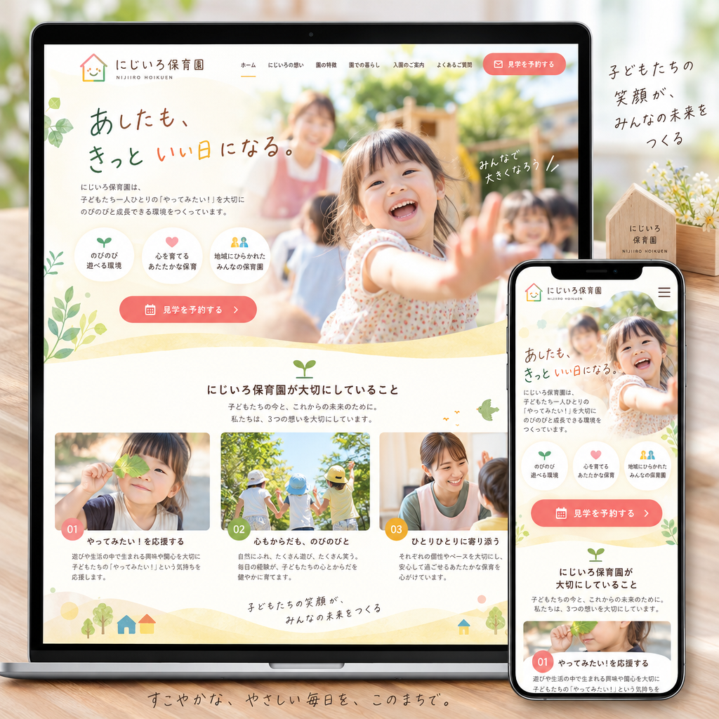 コーポレートサイトの制作例