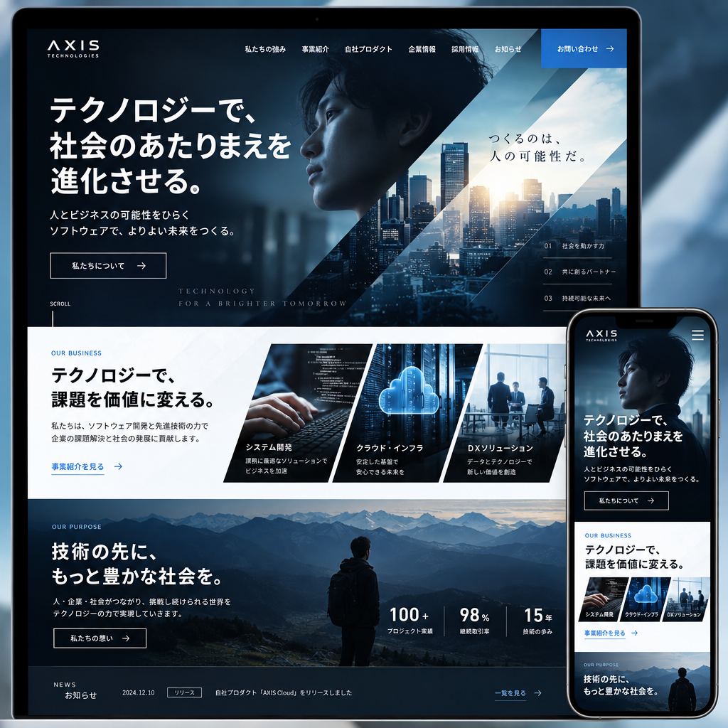 IT・Webサービス・コーポレートサイトの制作例
