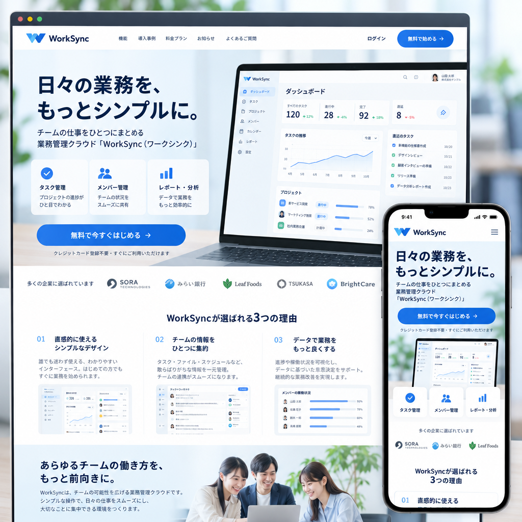 IT・Webサービス・サービスサイトの制作例
