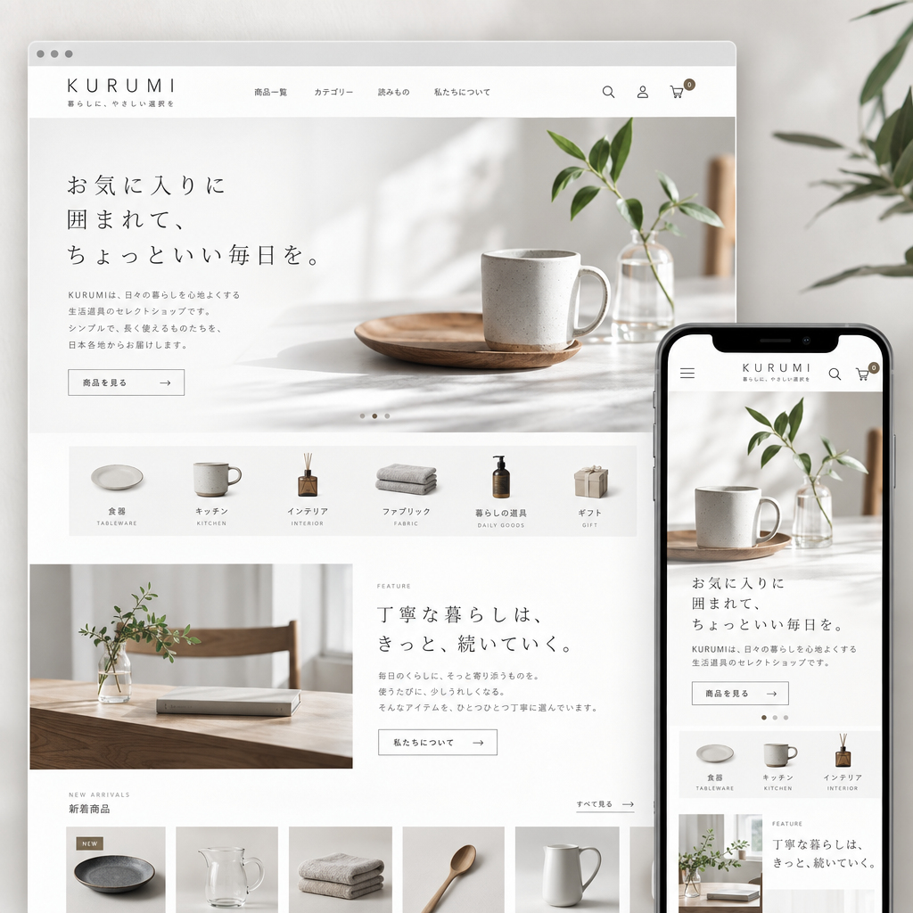 小売・EC・ECサイトの制作例