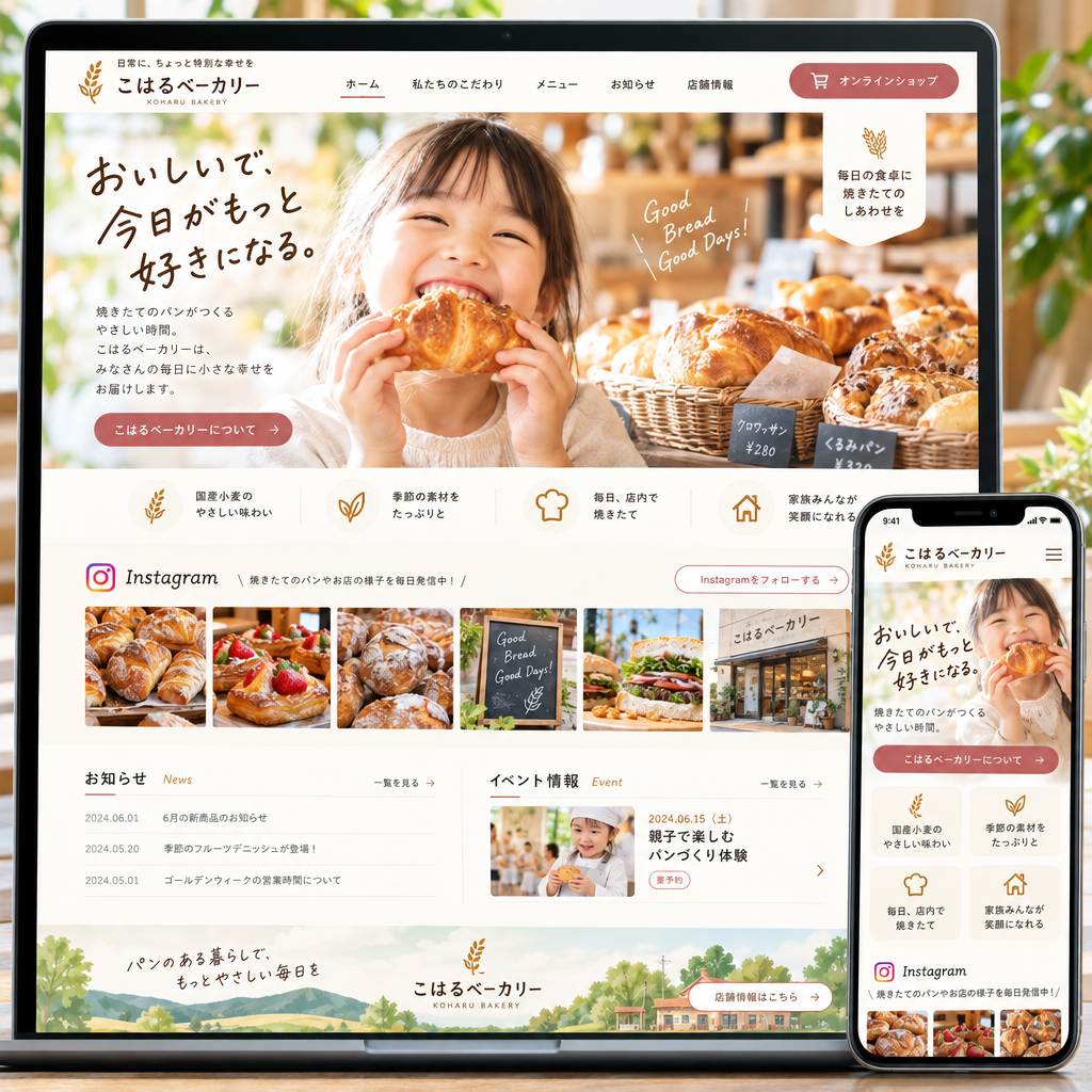 コーポレートサイトの制作例