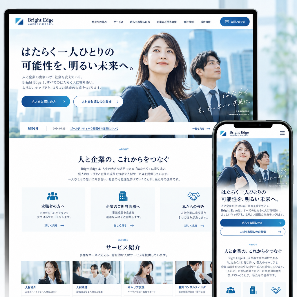 人材・求人・コーポレートサイトの制作例