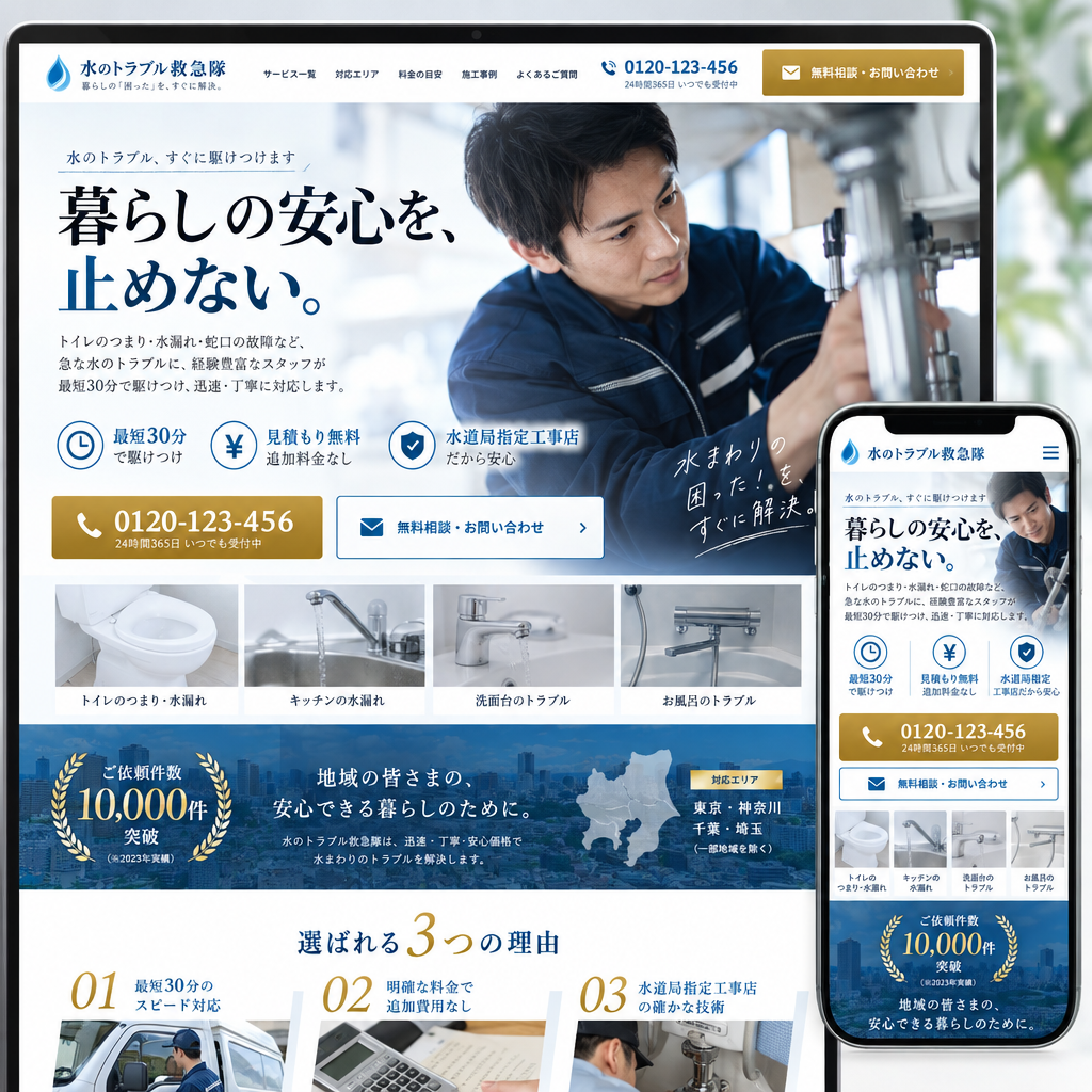 建設・リフォーム・LPの制作例