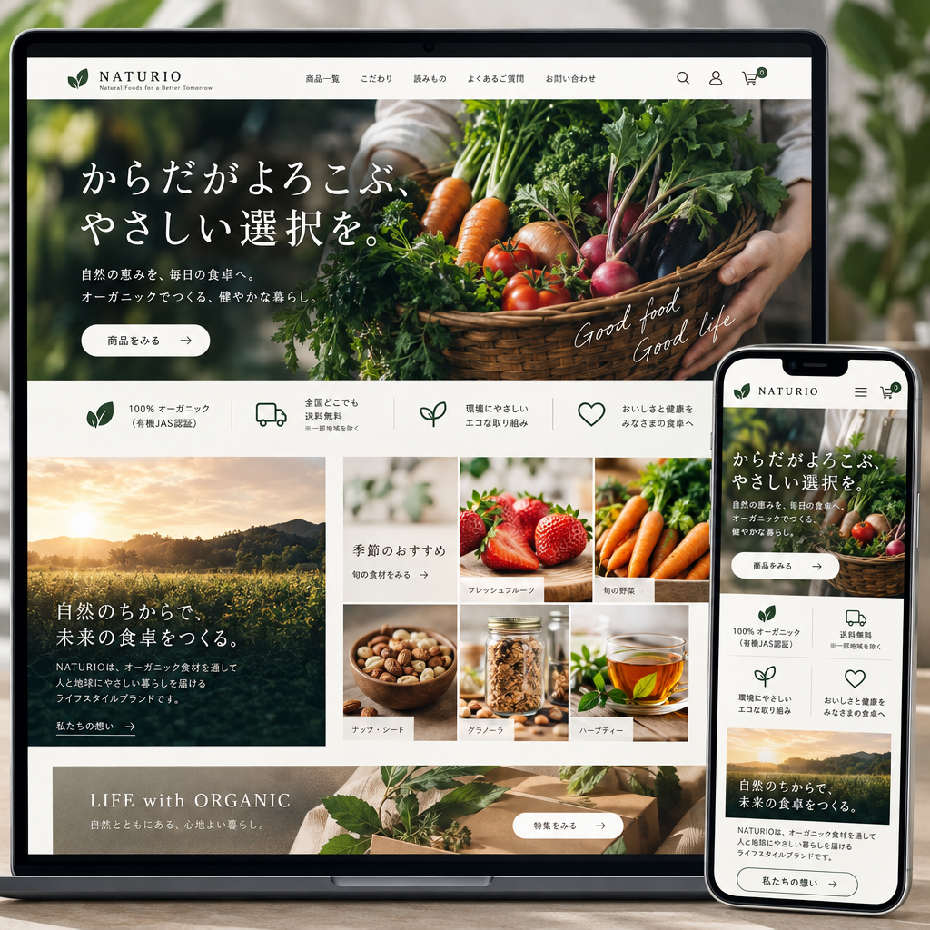 小売・EC・ECサイトの制作例