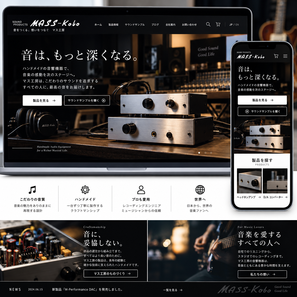 製造・メーカー・小売・ECの制作例