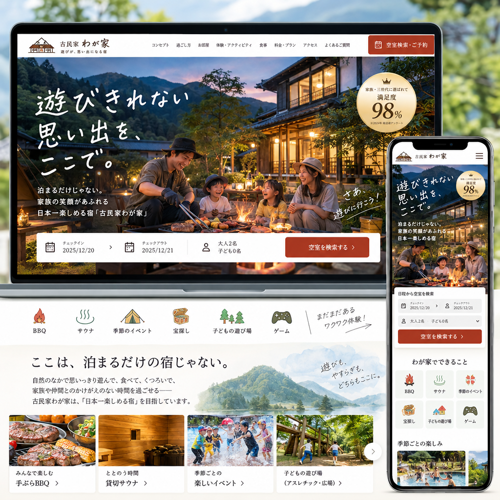 旅行・宿泊・エンタメ・イベントの制作例