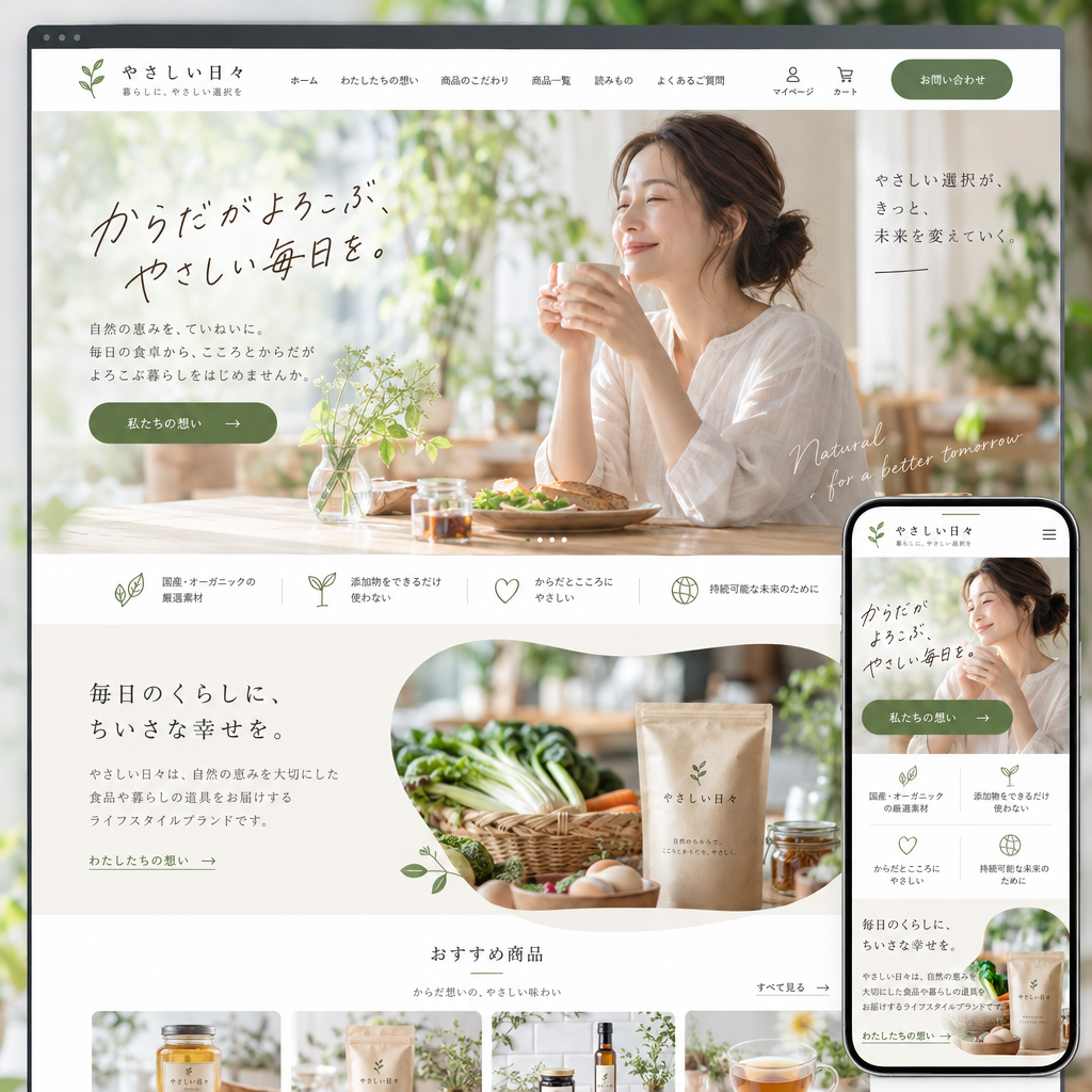 コーポレートサイトの制作例