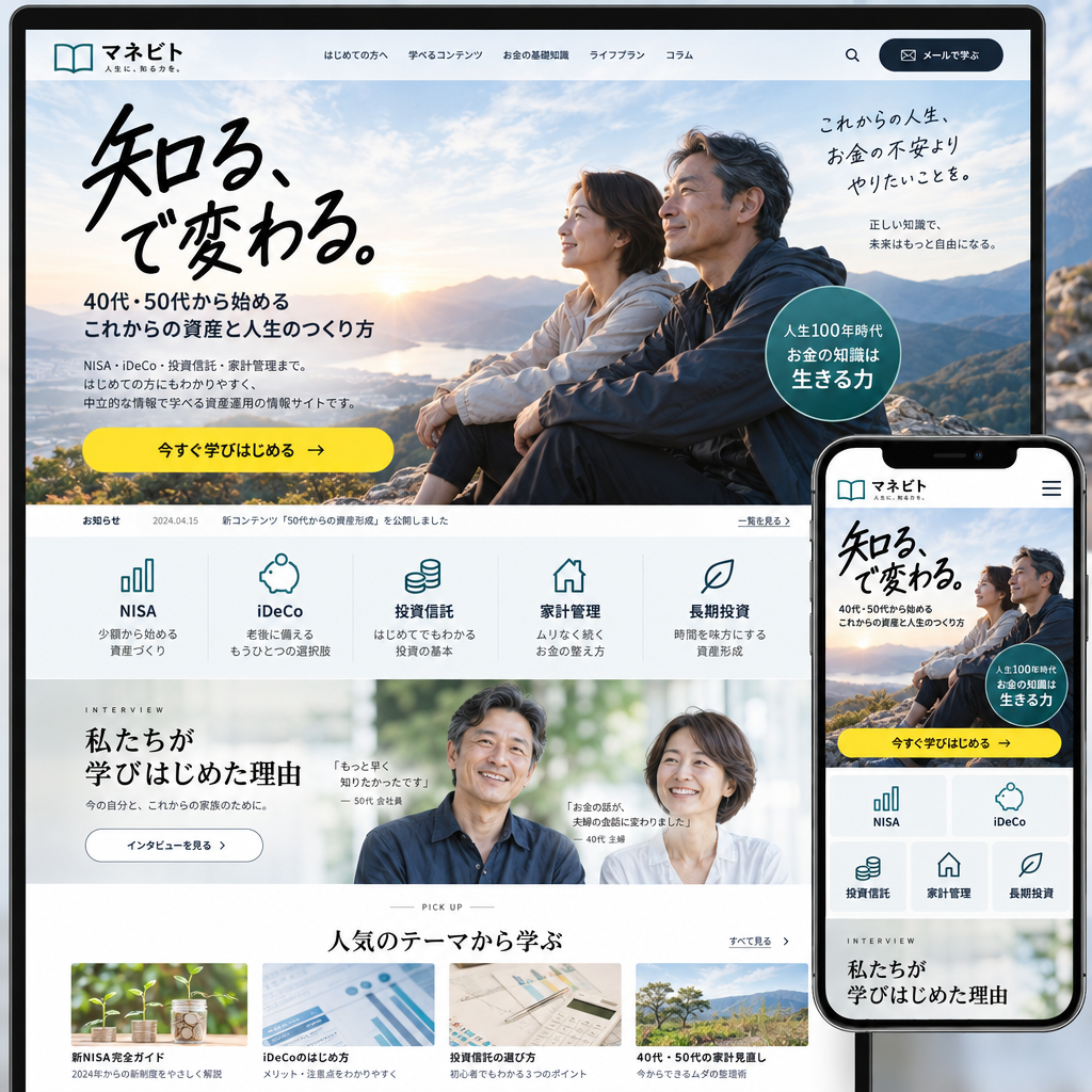 金融・保険・副業・投資の制作例
