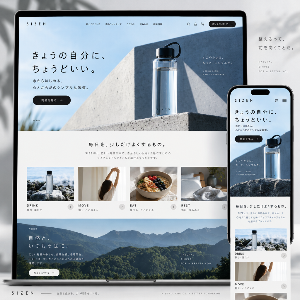 コーポレートサイトの制作例