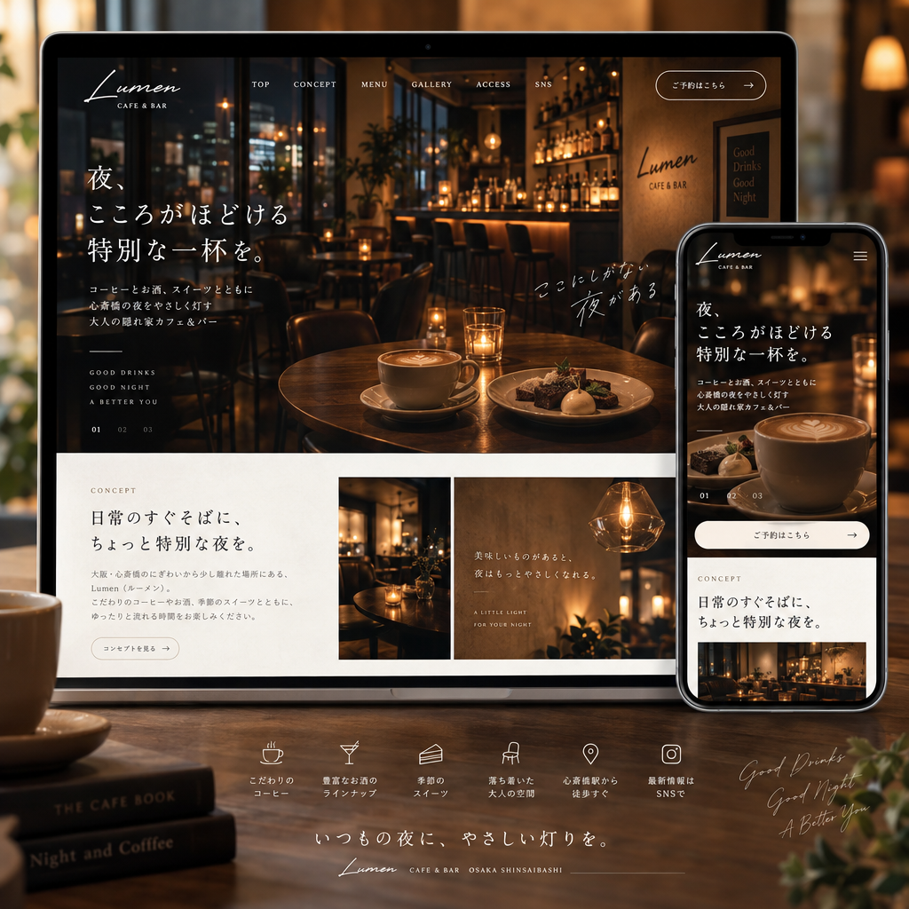 飲食・店舗サイトの制作例