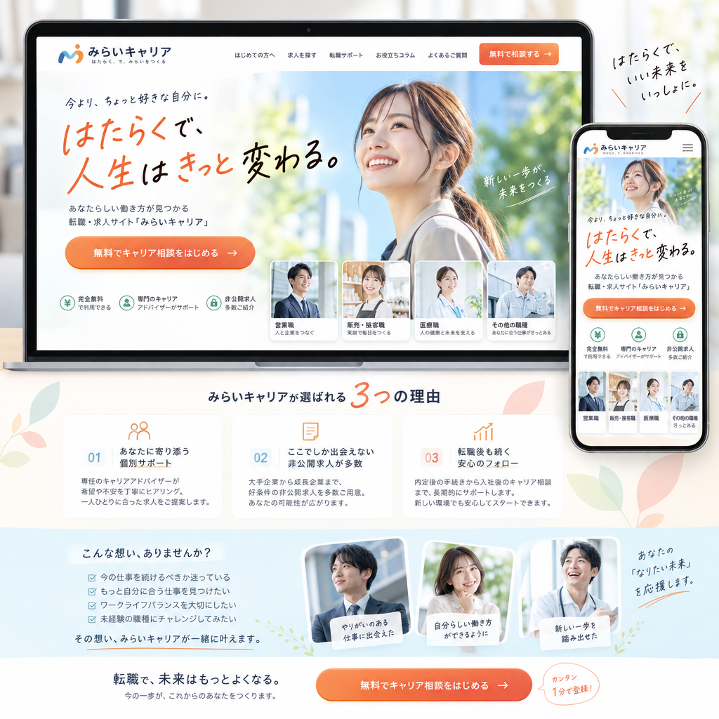 人材・求人・LPの制作例