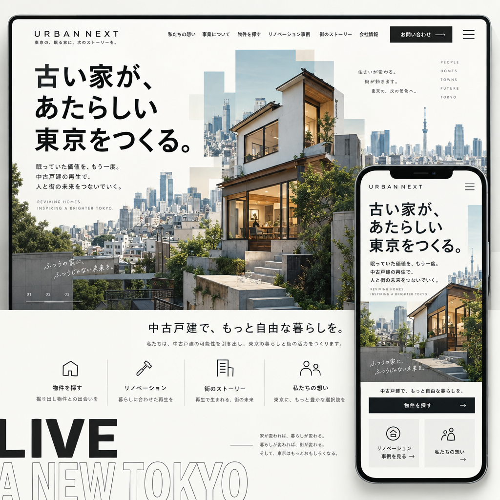 不動産・コーポレートサイトの制作例