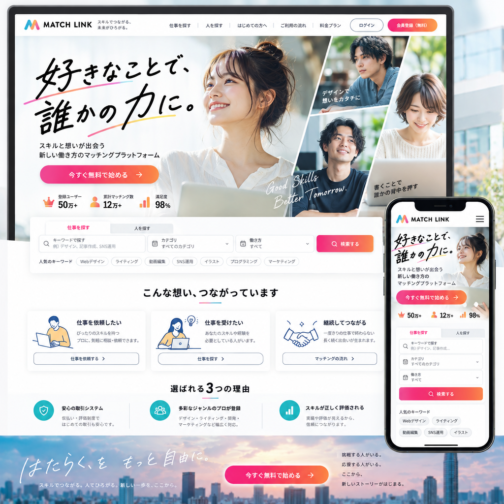 IT・Webサービス・サービスサイトの制作例