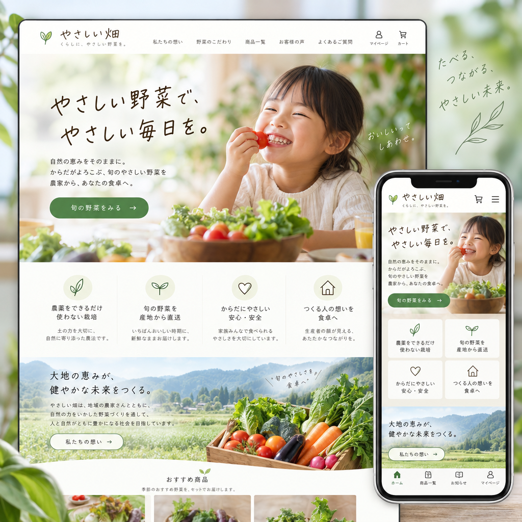 コーポレートサイトの制作例
