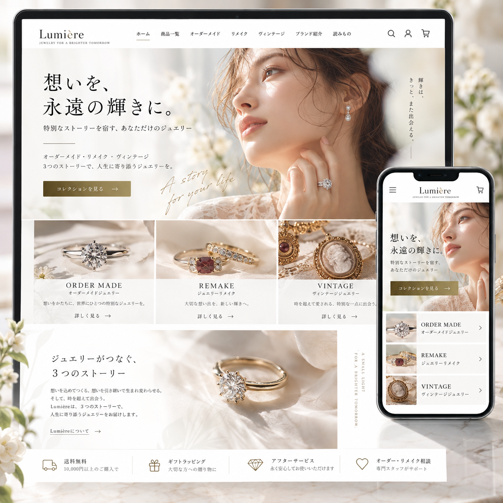 ファッション・ジュエリー・ECサイトの制作例