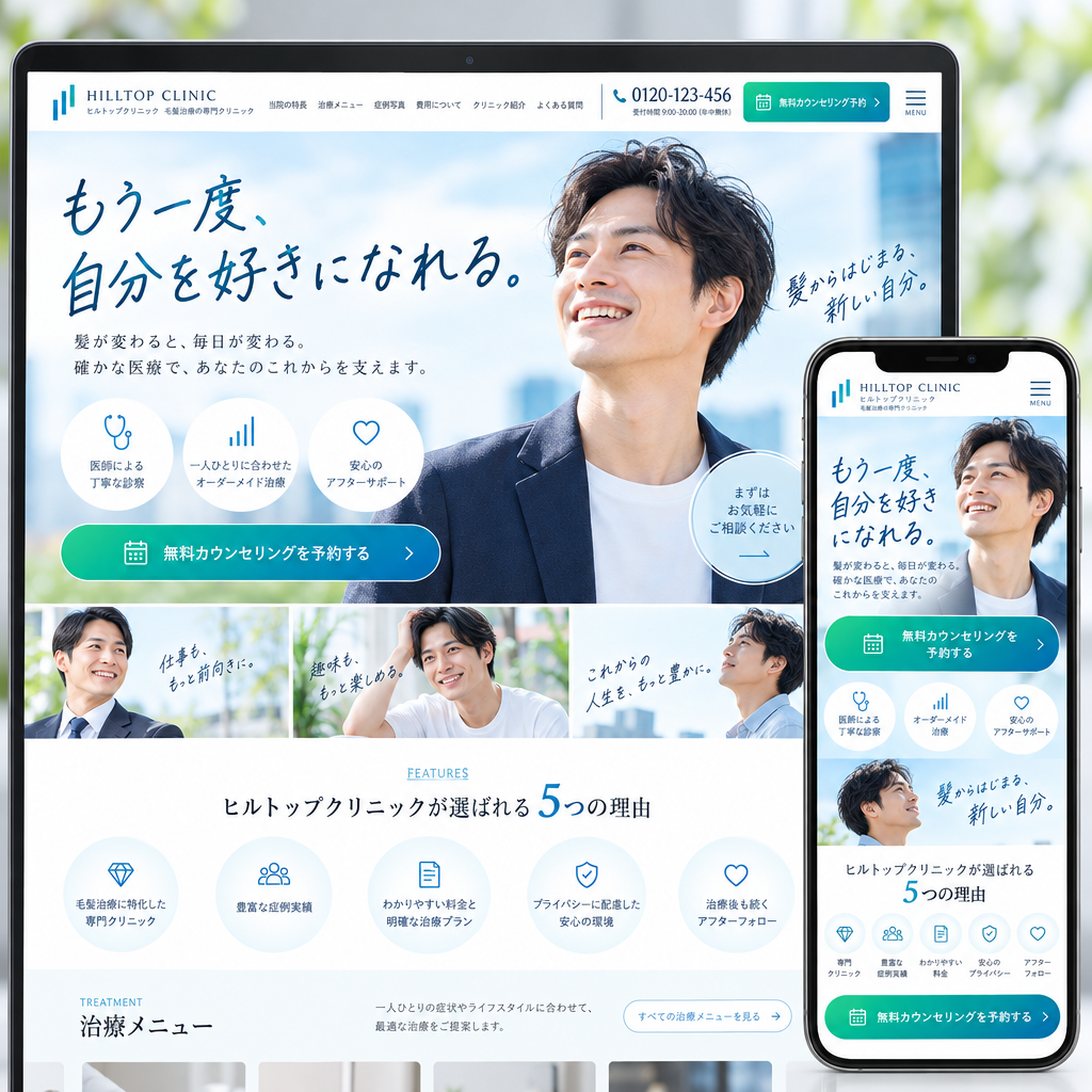 美容・サロン・医療・クリニックの制作例
