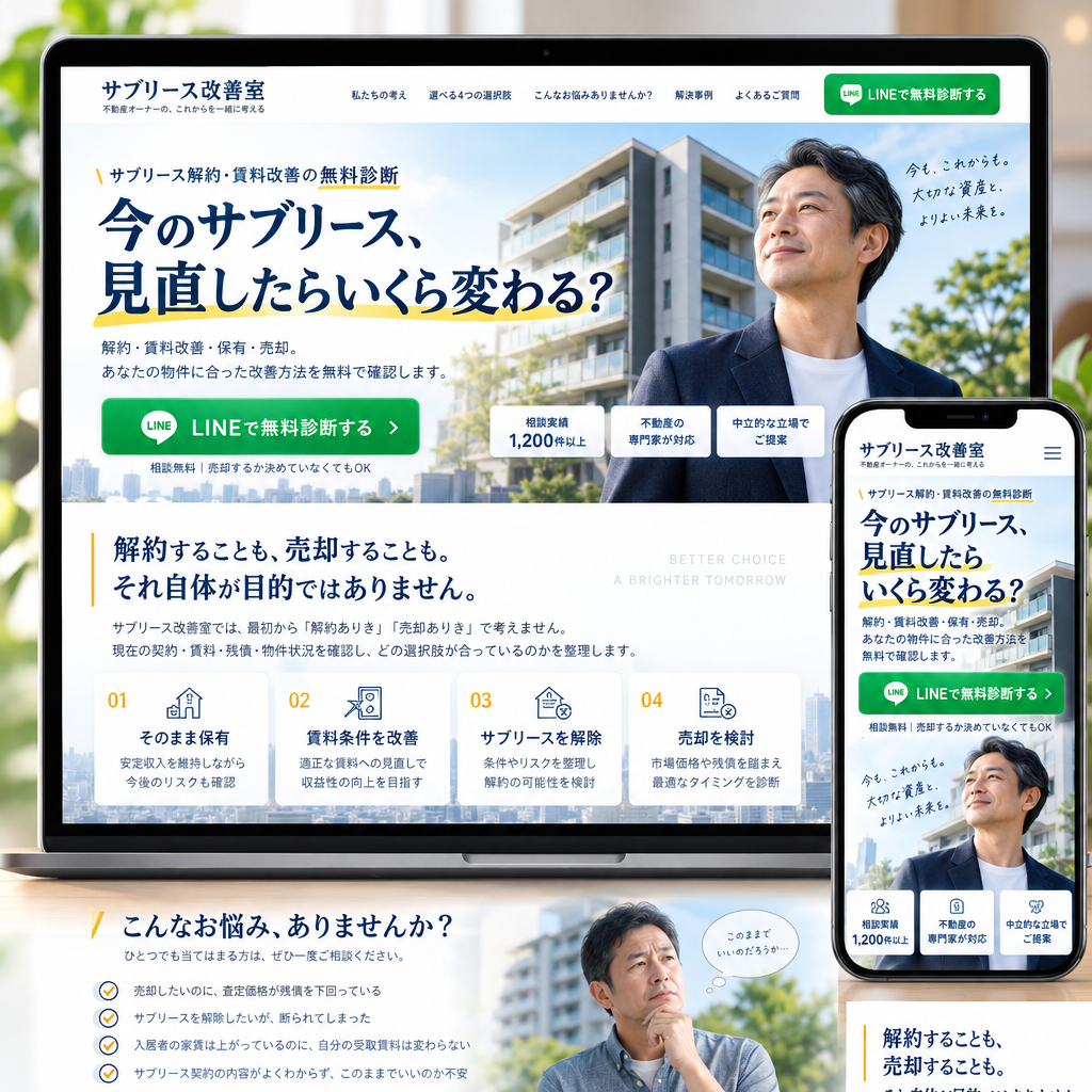 不動産・副業・投資の制作例